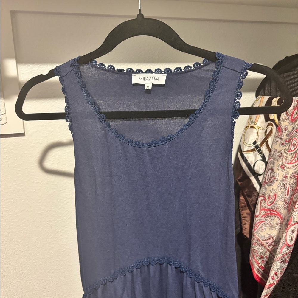 Navy Blue Maxi Dress